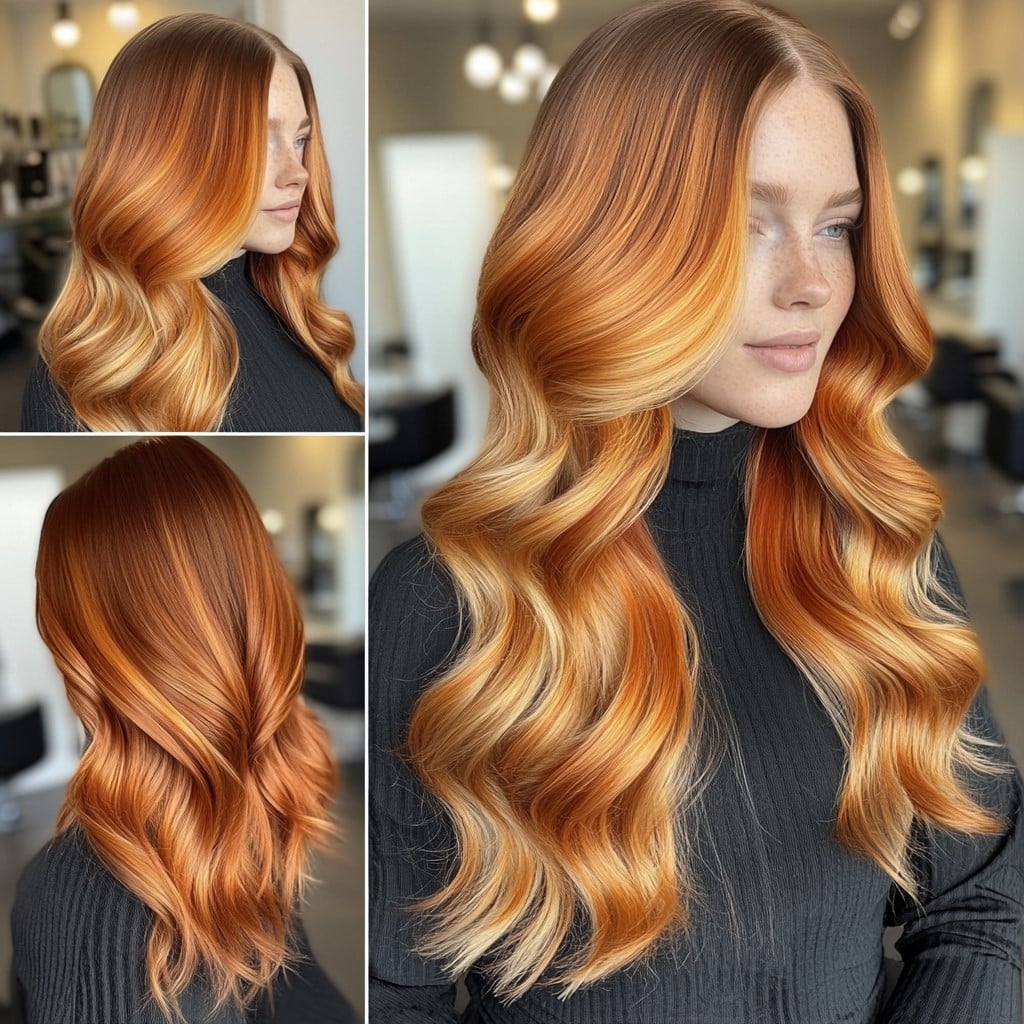 Ginger Blonde Melt Hair