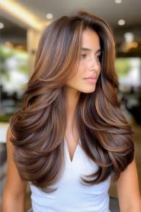 Glazed Chestnut Brown Hair