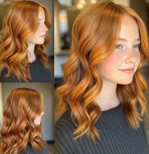 Golden Copper Hair