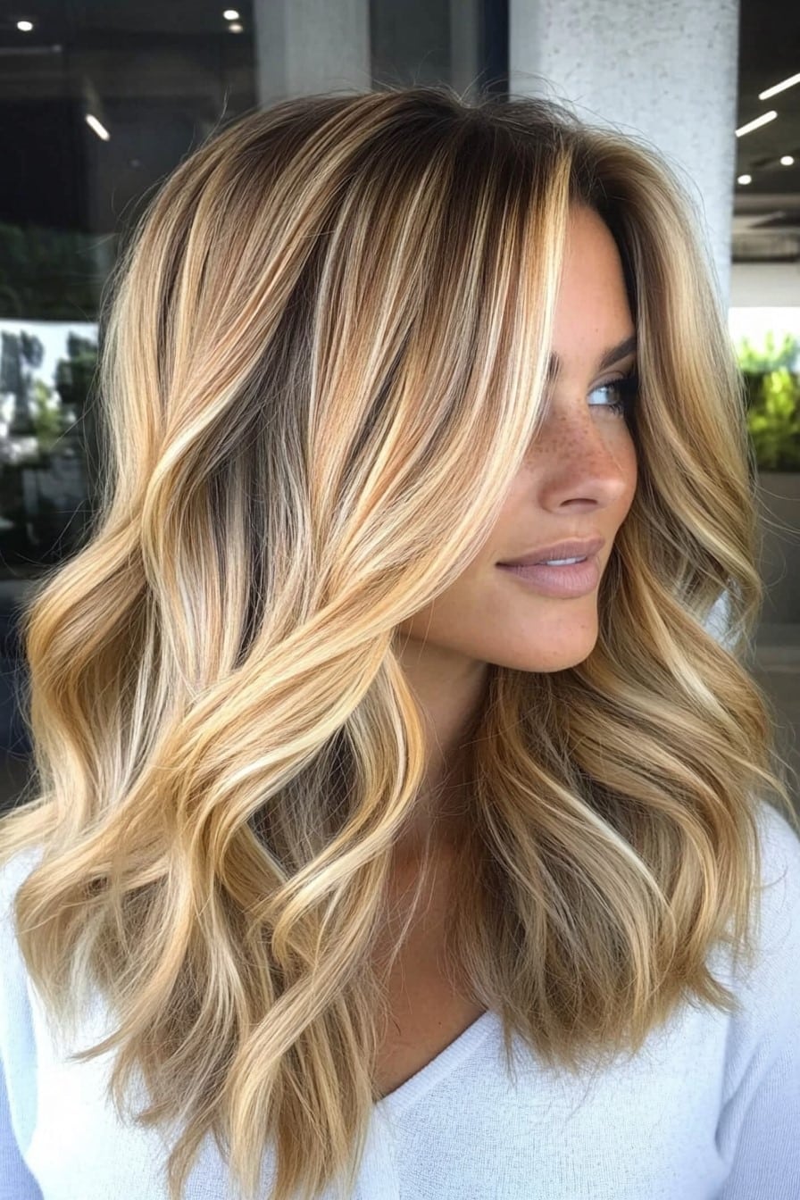 Golden Honey Blonde Balayage