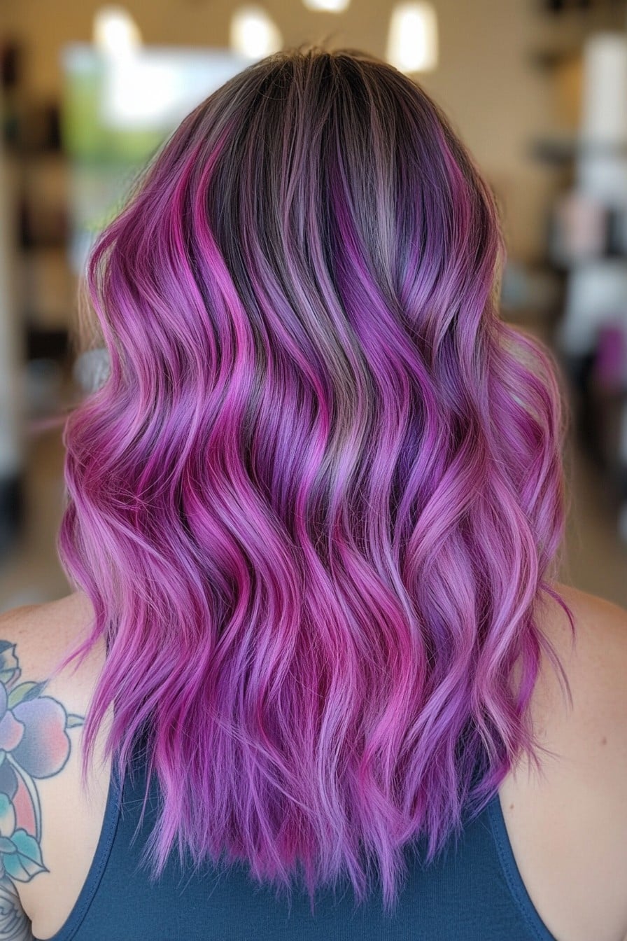 Hottest Silver Purple Hair