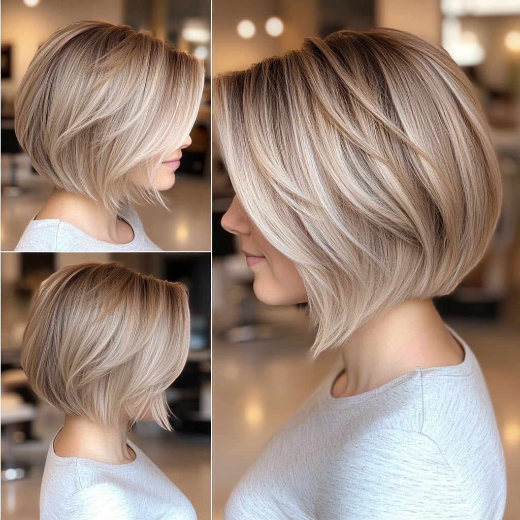 Icy Blonde Balayage Hair
