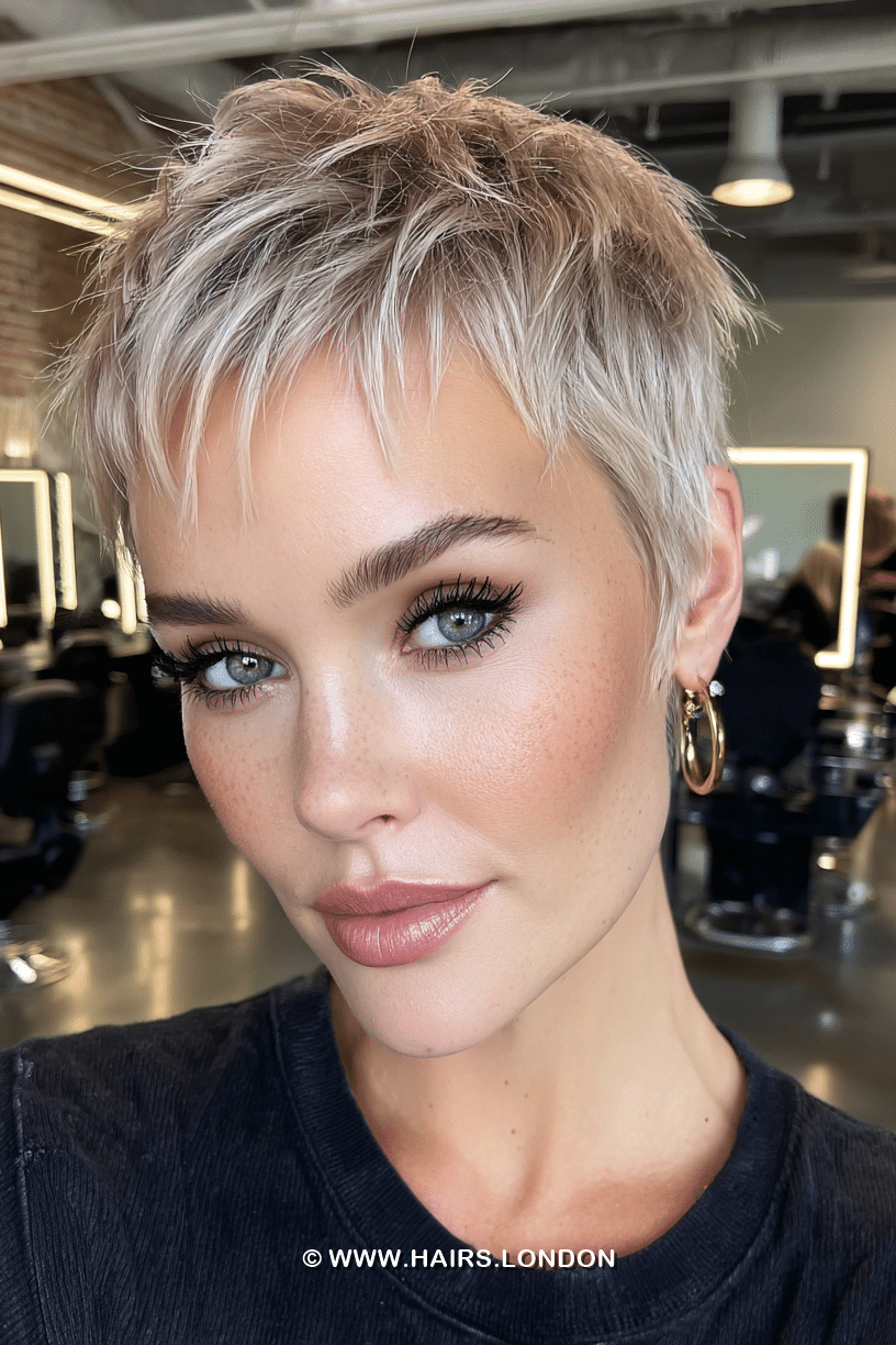 Icy Platinum Blonde Hair