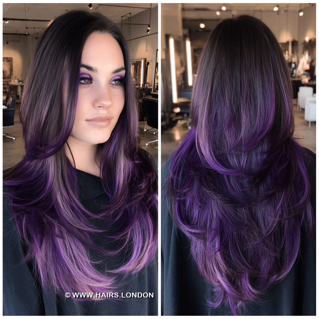 Midnight Purple Ombre Hair