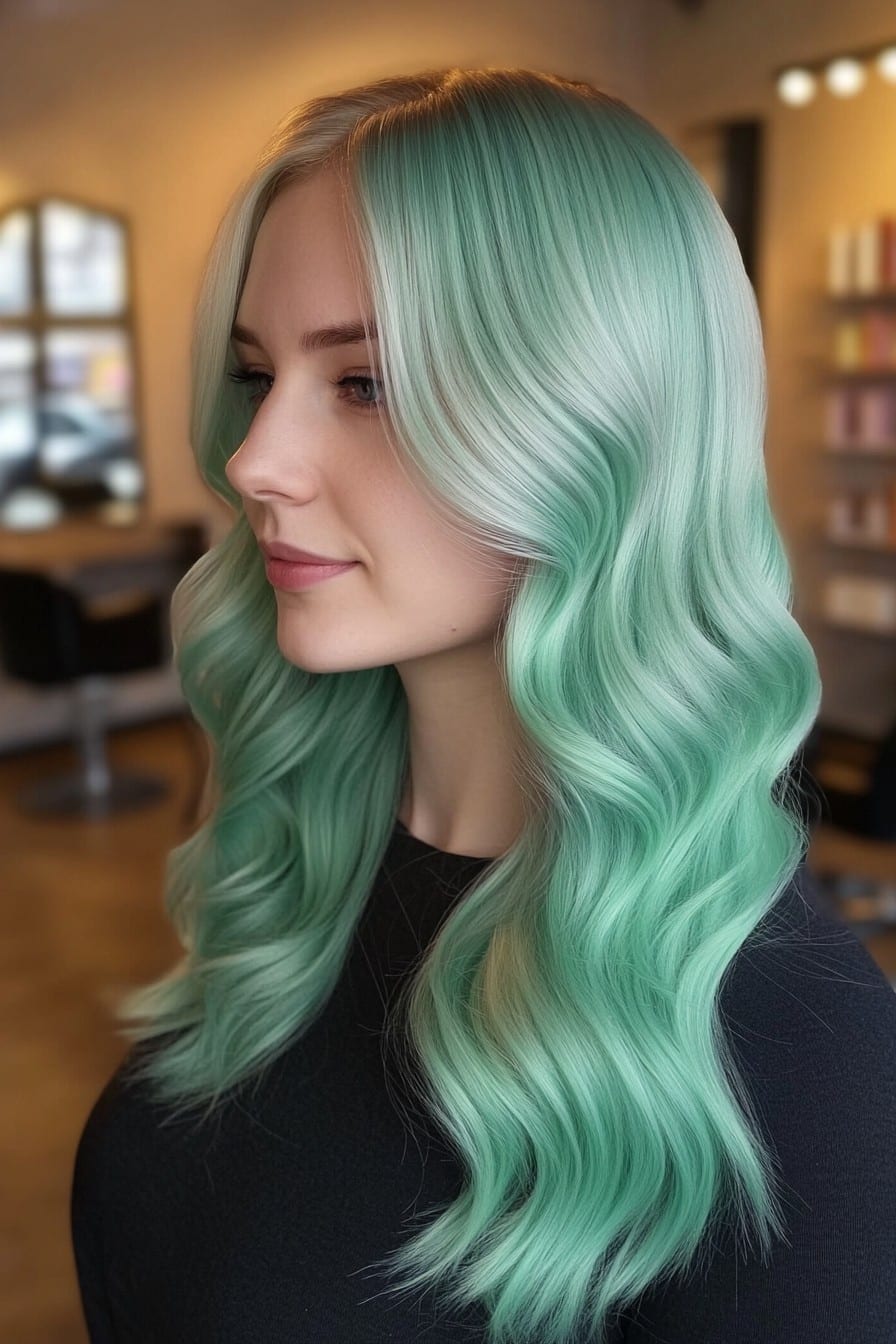 Mint Frost Green Hair