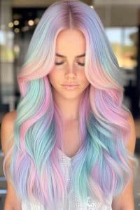 Pastel Rainbow Sorbet Hair