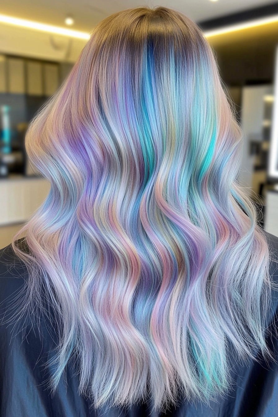 Pastel Rainbow Waves