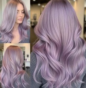 Silver Purple Hair