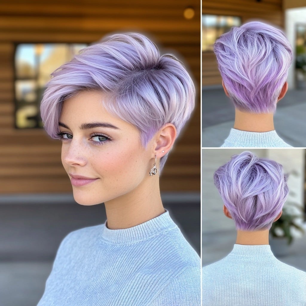 Soft Pastel Lavender Hair