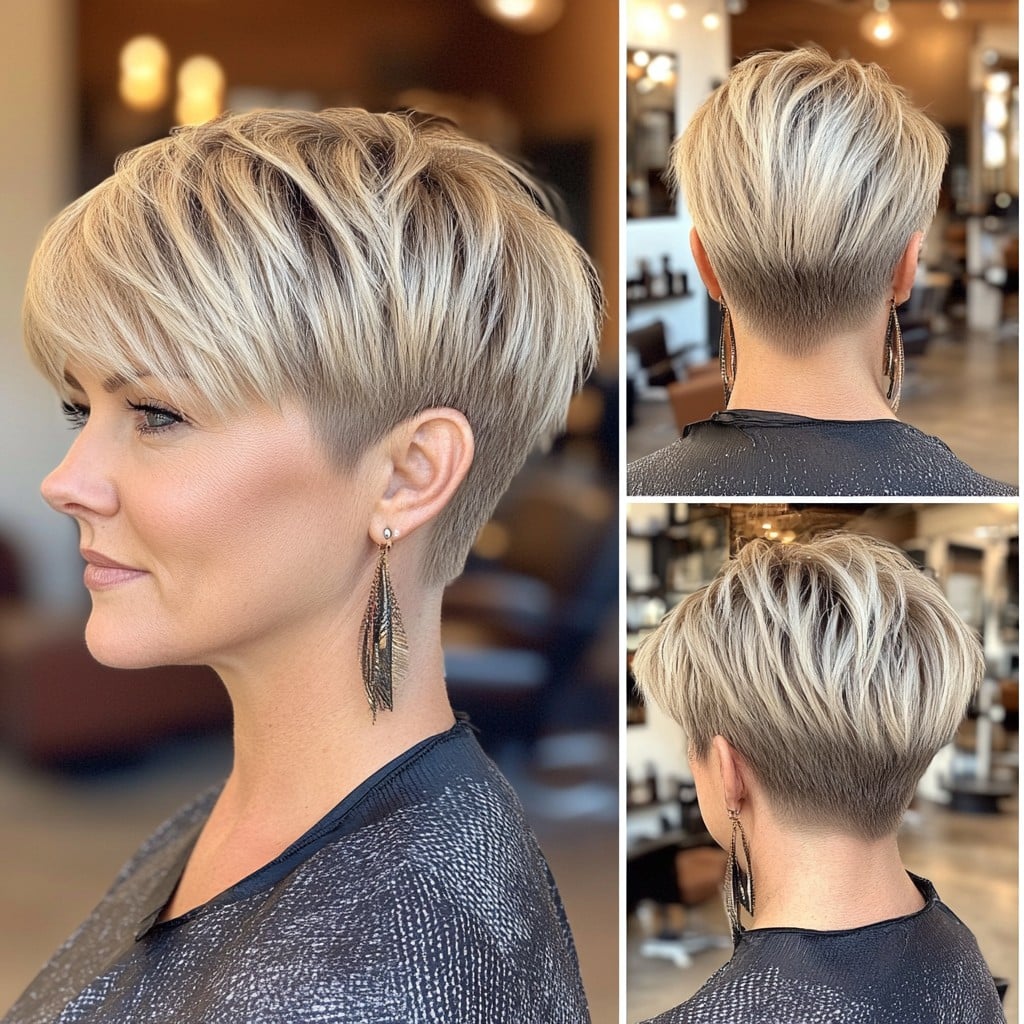 Textured Blonde Pixie
