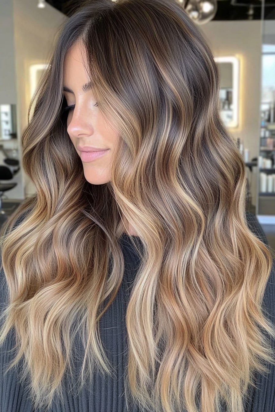 Toffee Caramel Balayage Hair