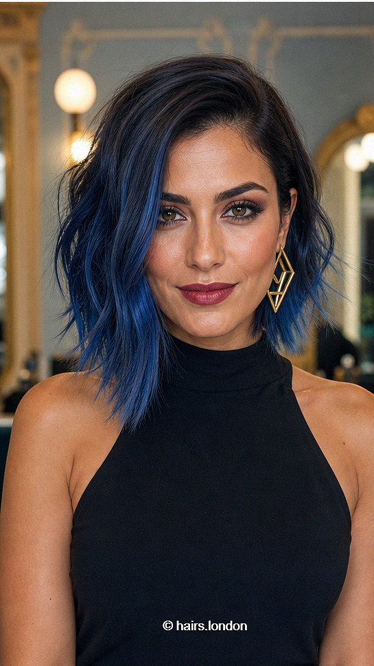 Top 39 Hair Color ideas for Winter 2026 Midnight Sapphire Blue Hair