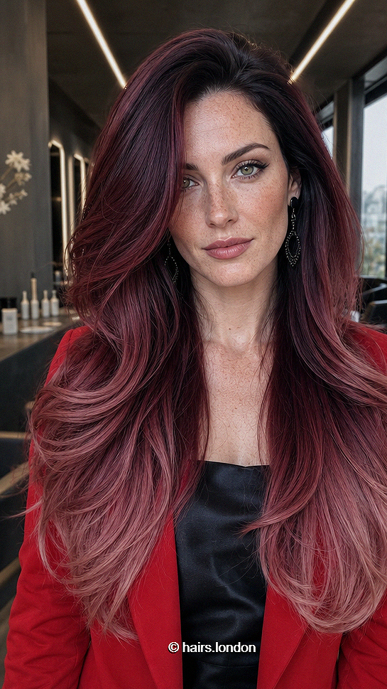 Top 37 Burgundy Hair Color Shades of 2026 Raspberry Merlot Ombre Hair