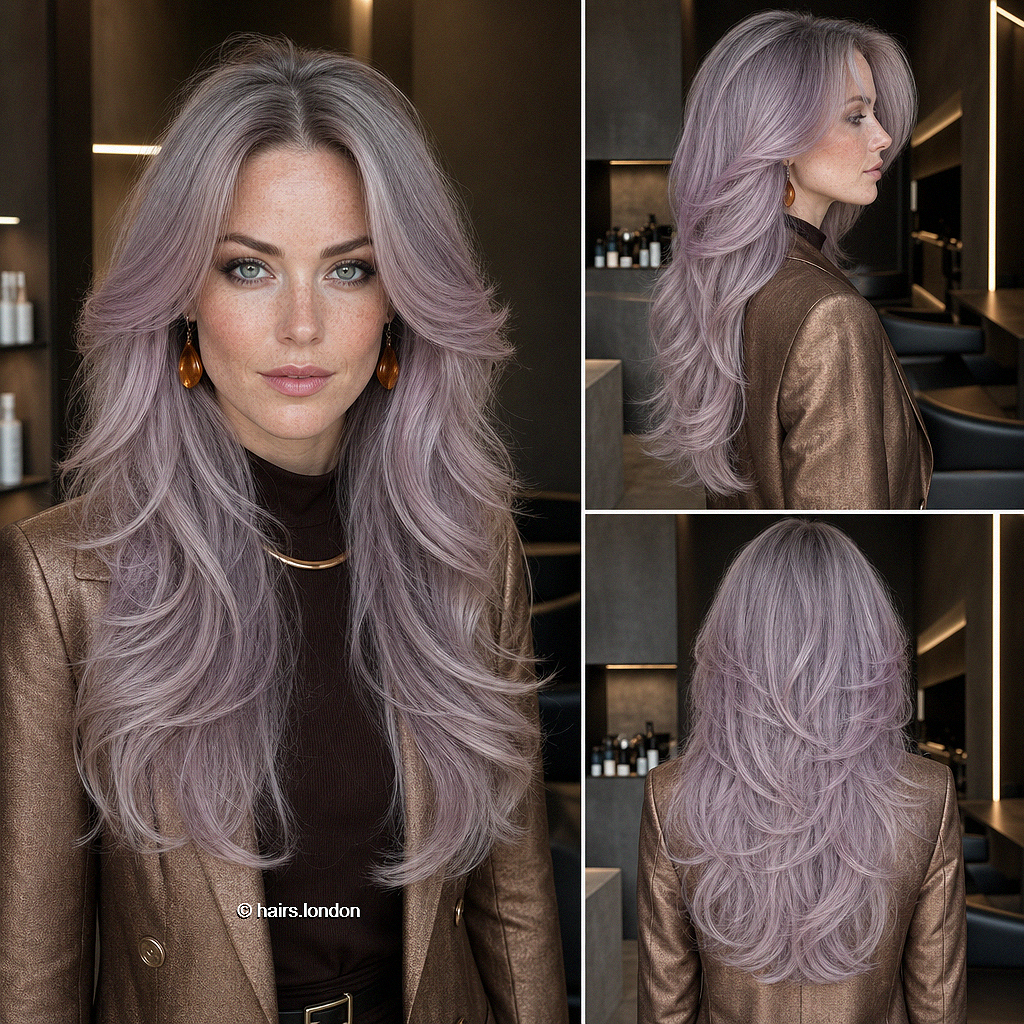 Top 39 Hair Color ideas for Winter 2026 Smoky Lavender Pearl Hair