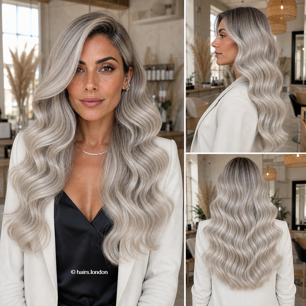 Top 39 Hair Color ideas for Winter 2026 Pearl Champagne Silver Hair