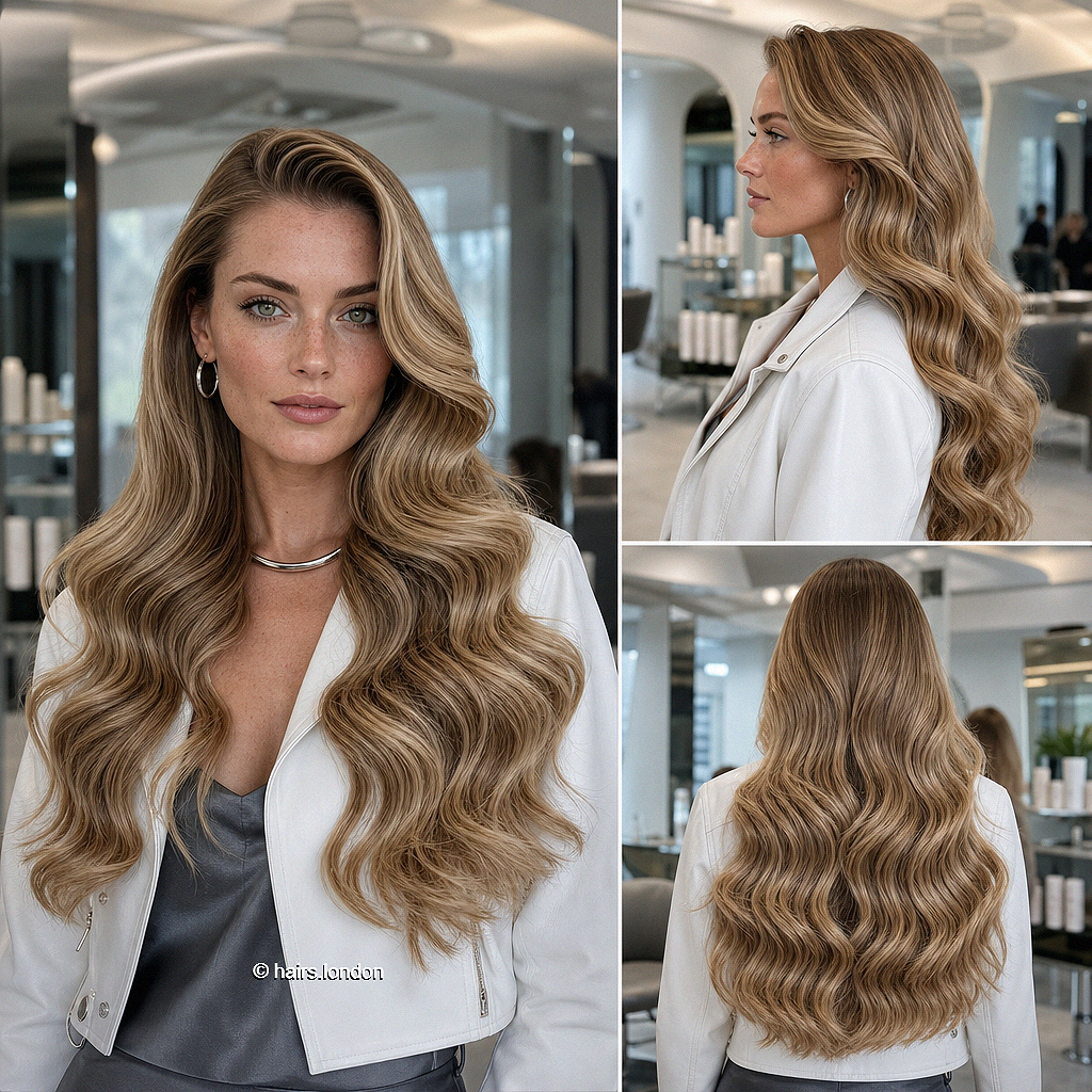 Trendy Calico Hair Color Ideas for 2026 Champagne Honey Blonde Hair