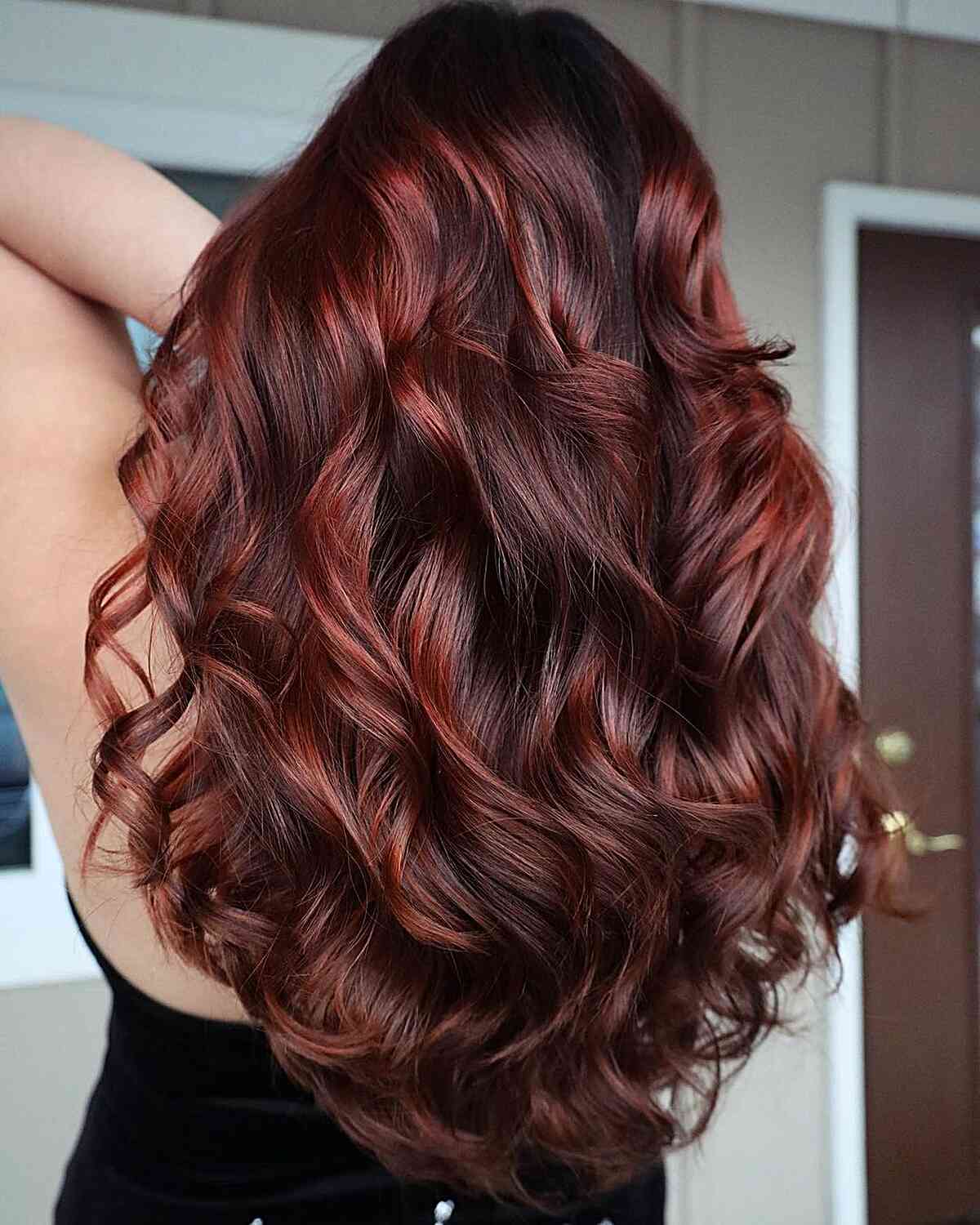 Cherry Red to Copper Colored