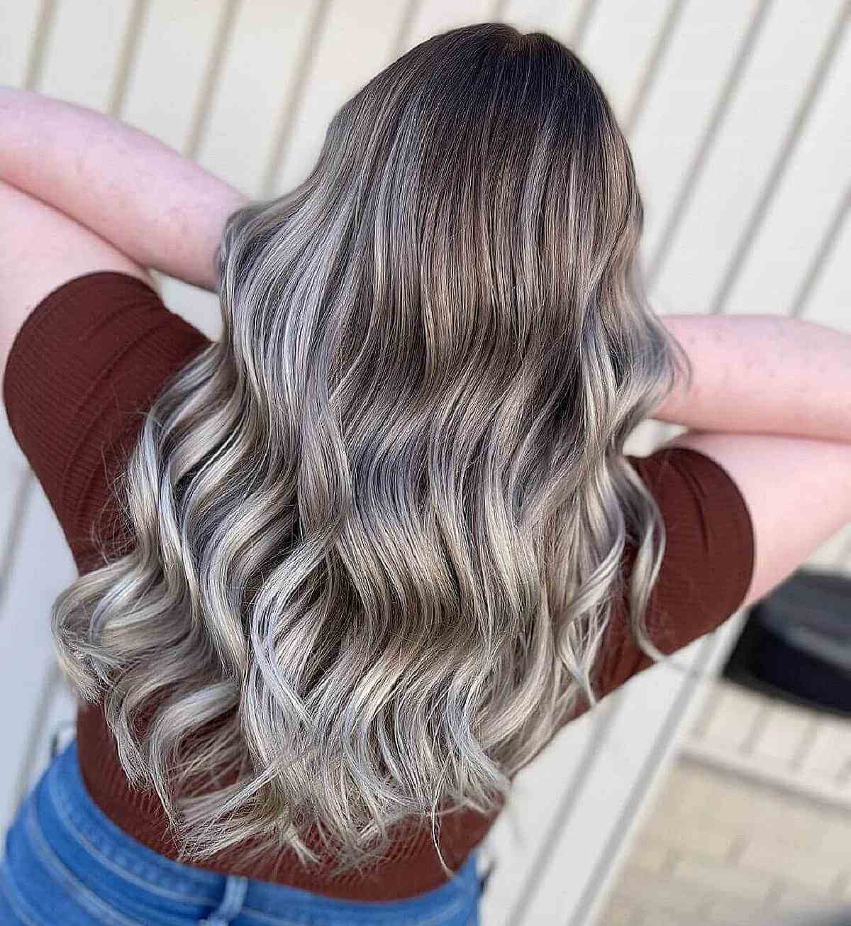 28 Long Blonde Hair Styles That Are Taking Over in 2025 Long Neutral Ashy Blonde Balayage + Babylights