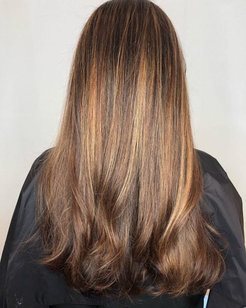 Soft Caramel on Medium Brown Hair