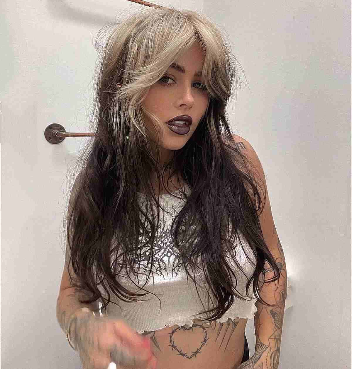 White to Black Reverse Ombre