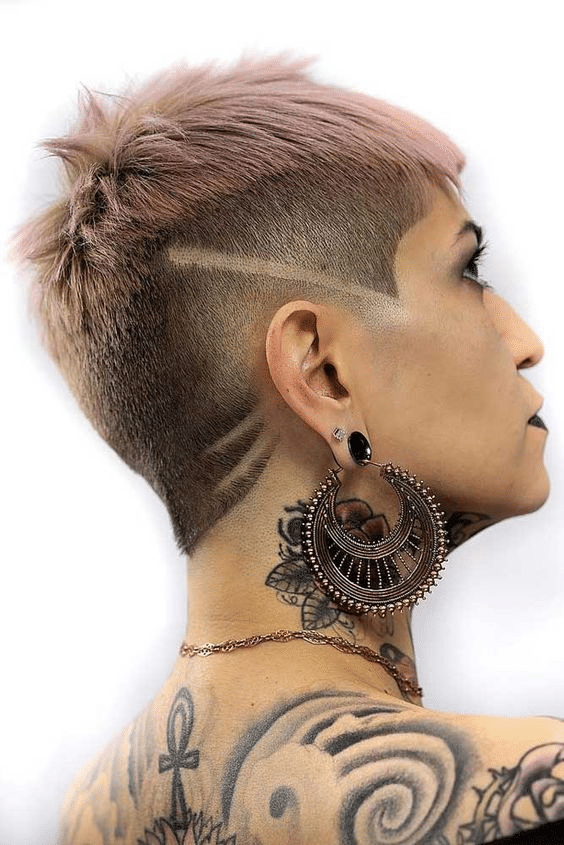 12. Pixie with Temple Shave