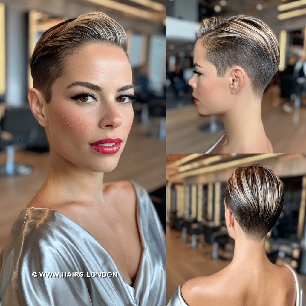 Platinum Blonde Undercut Hair