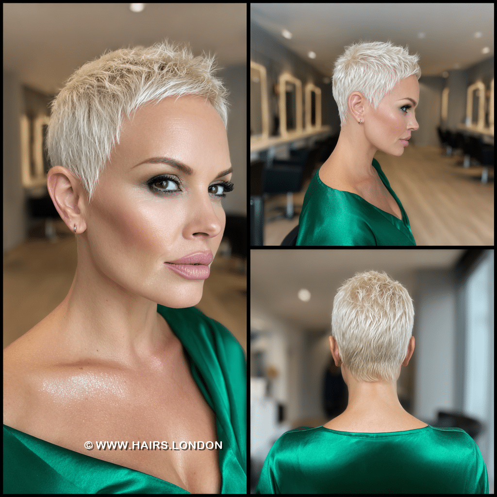 Frosted Platinum Blonde Hair