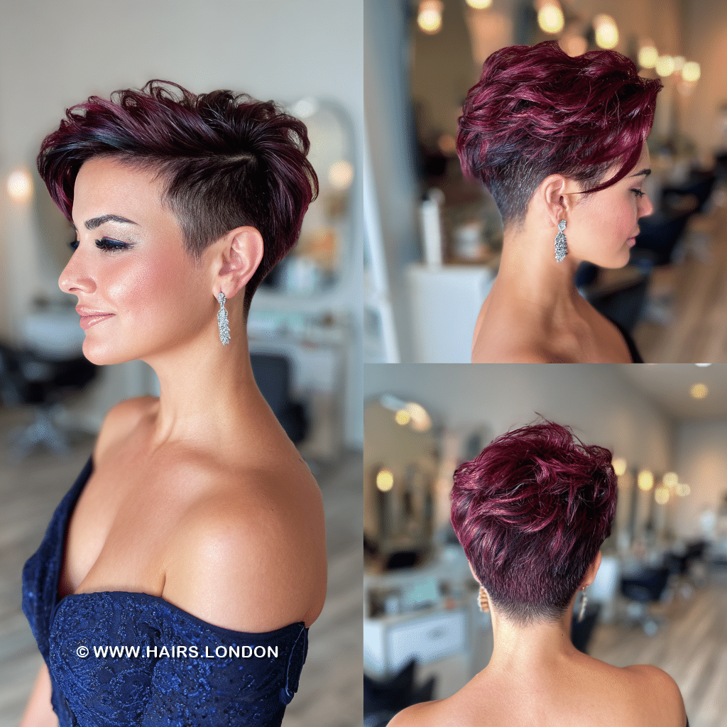 Velvet Plum Burgundy Hair