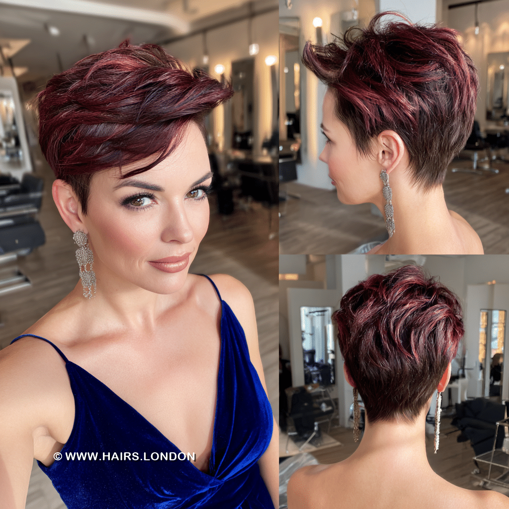 Deep Burgundy Wine Hair