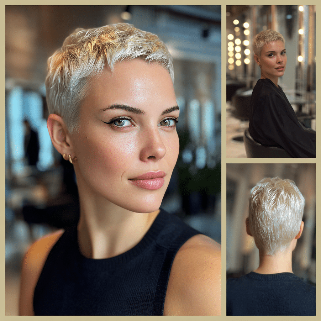 Arctic Pearl Pixie Hair