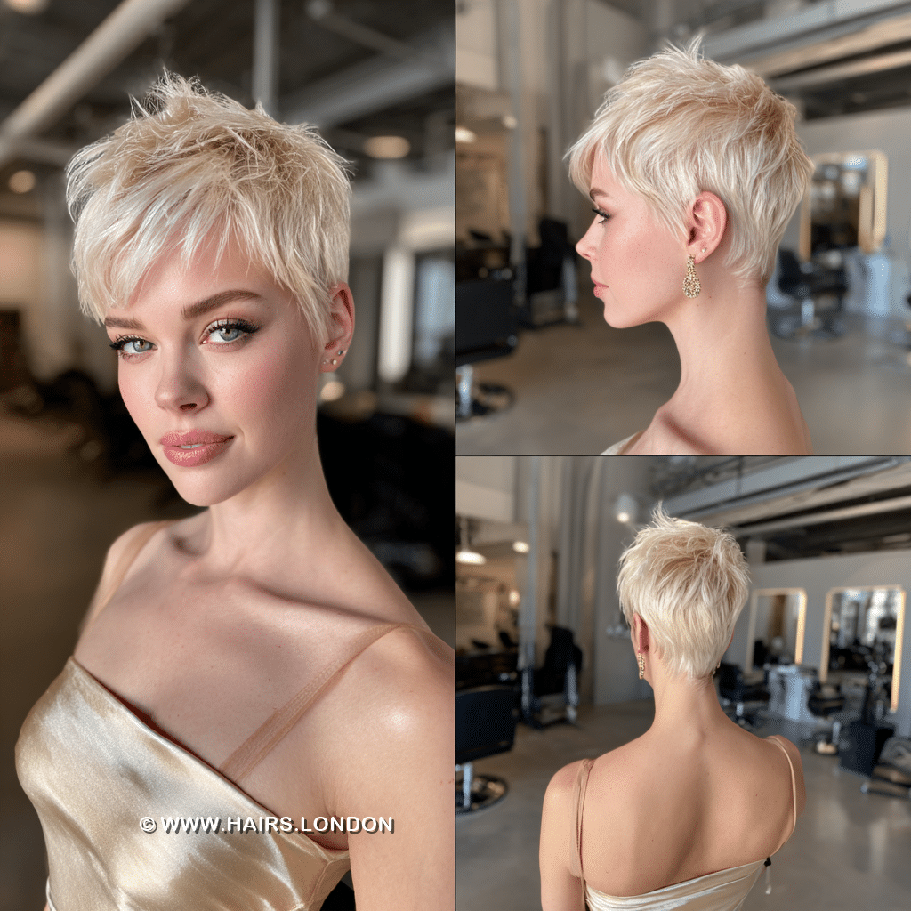 Icy Champagne Blonde Hair