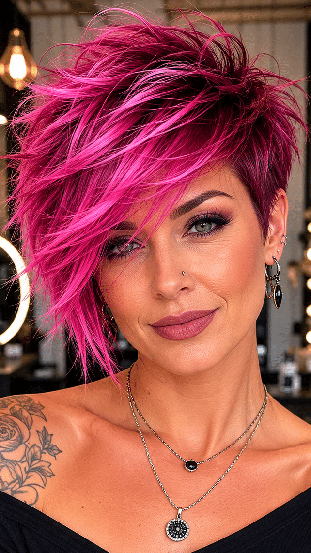 Neon Dragonfruit Pink Hair