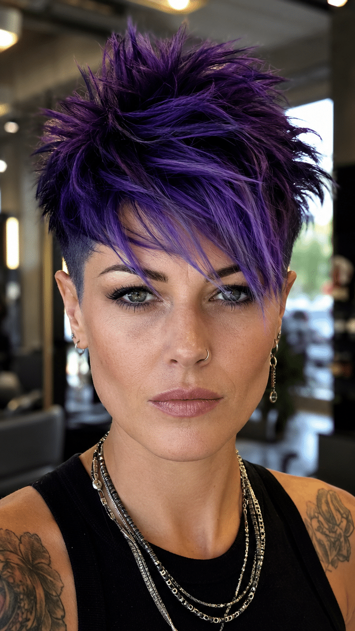 Electric Violet Storm Hair