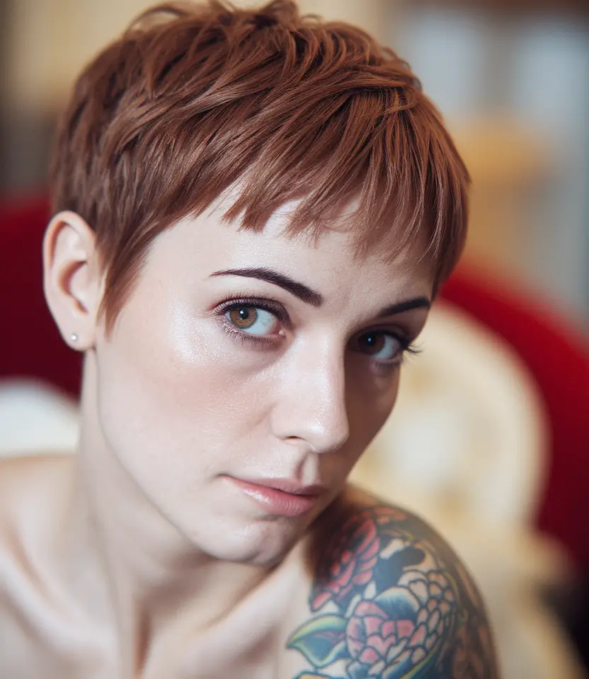 3. Rusty Textured Micro Pixie
