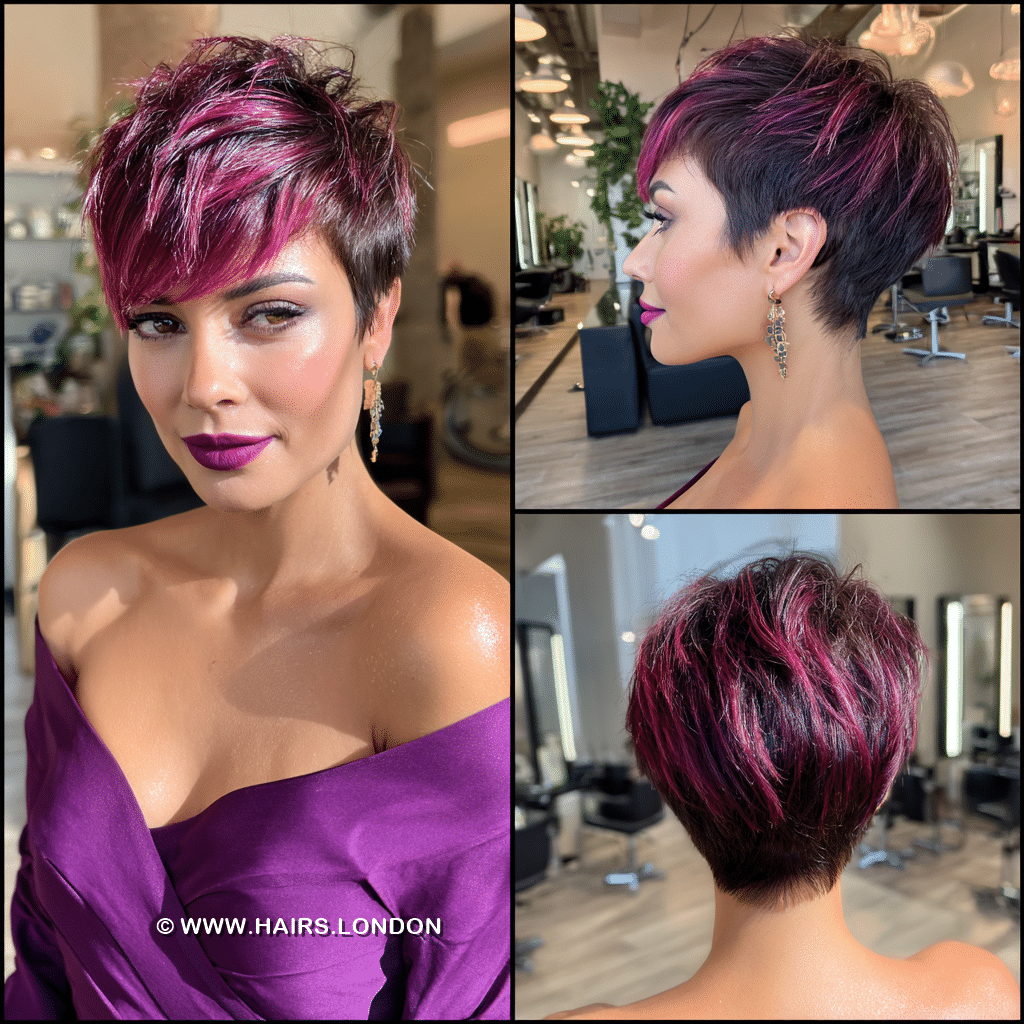 Vibrant Berry Magenta Hair