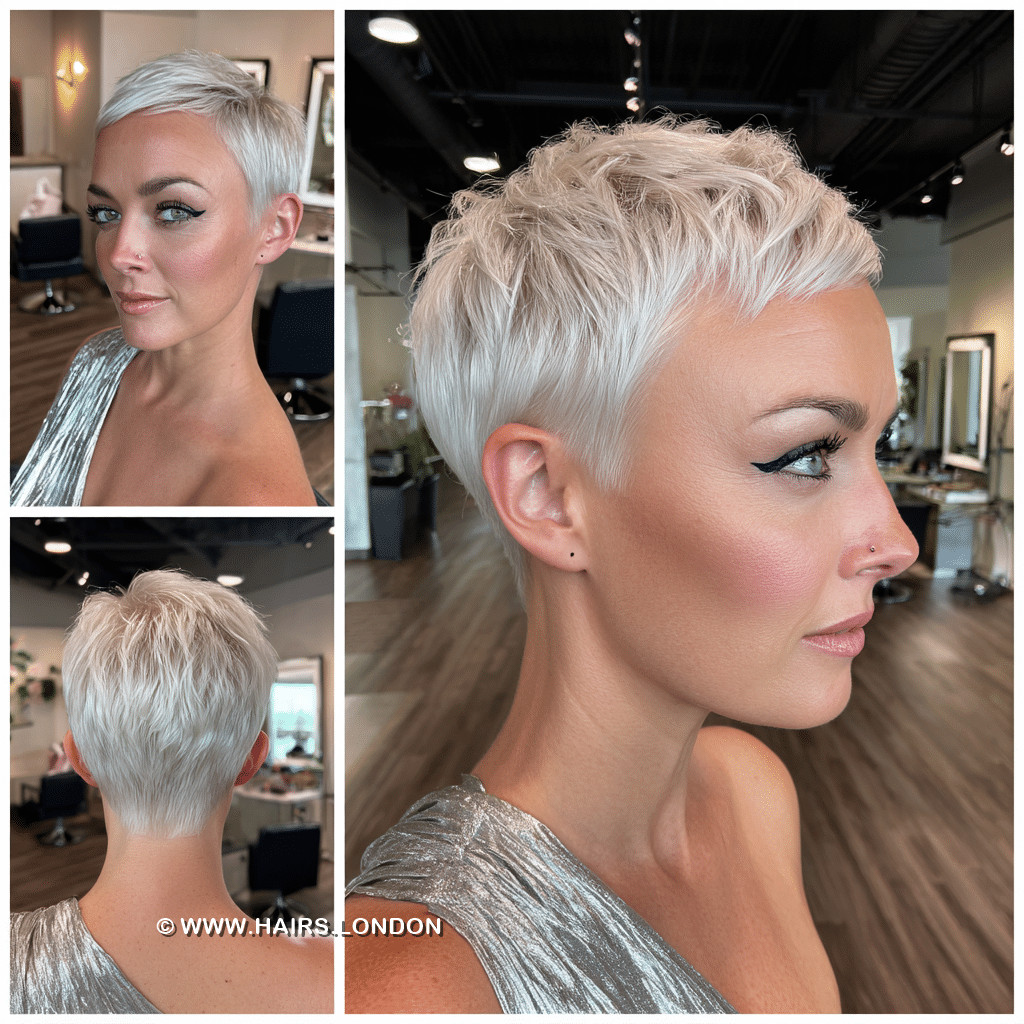 Icy Platinum Blonde Hair