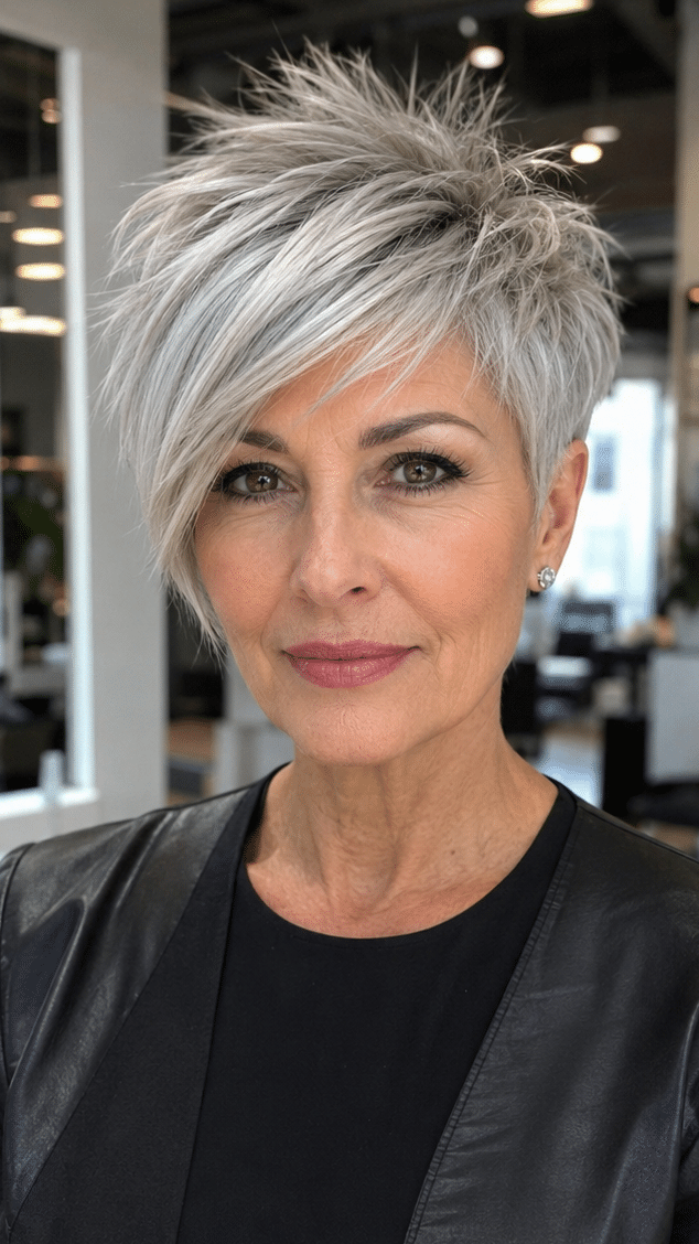 Icy Silver Frost Hair