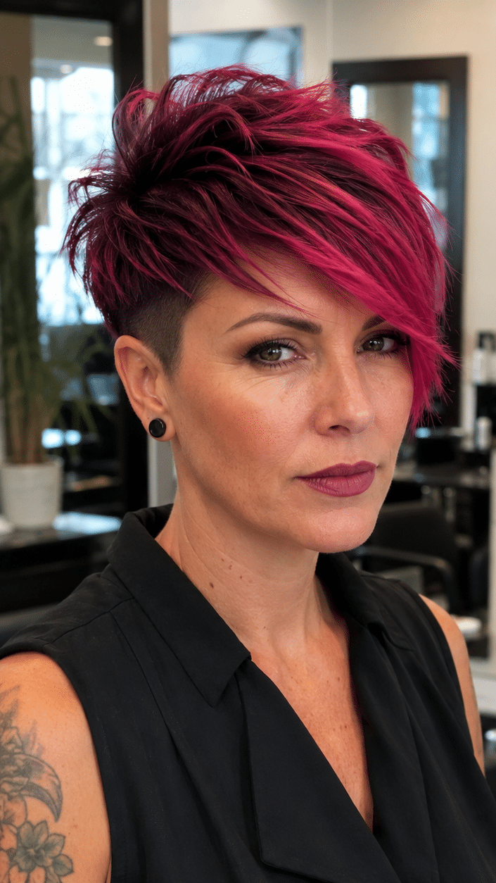 Electric Fuchsia Fusion Hair