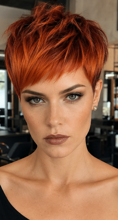 Ember Spice Pixie Hair
