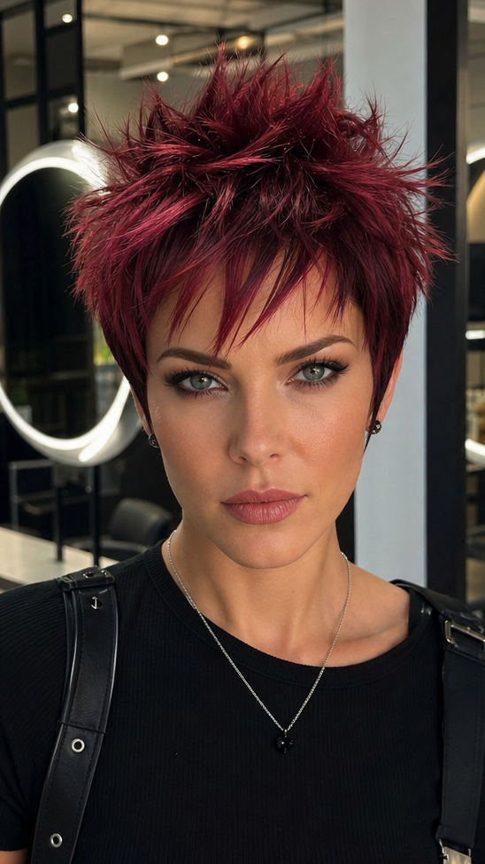 37 Pixie Hair Color Ideas For A Fresh Look Crimson Velvet Rebel Hair