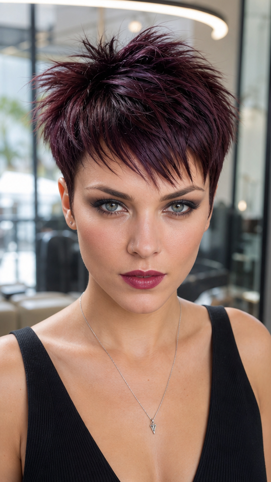 Midnight Plum Edge Hair