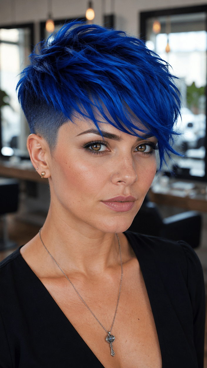 Sapphire Electric Blue Hair