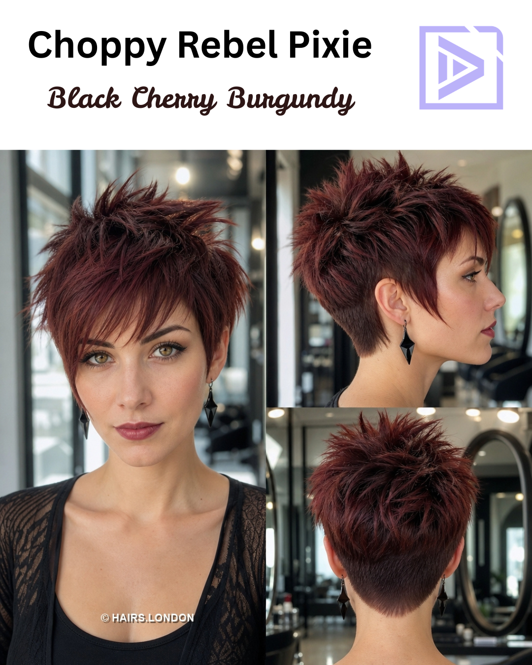 Black Cherry Burgundy Hair