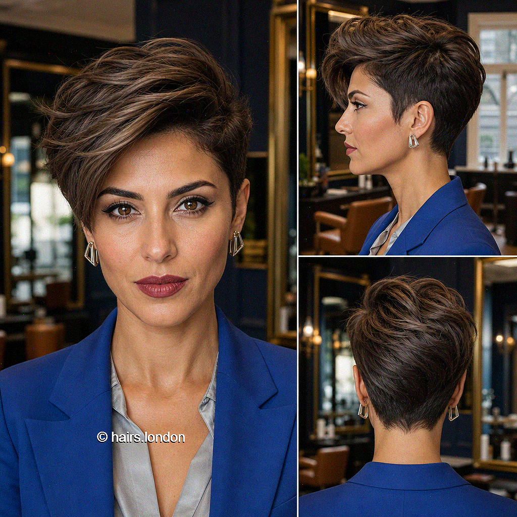 42 Modern Long Pixies That Redefine Bold Beauty Chocolate Espresso Brown Hair