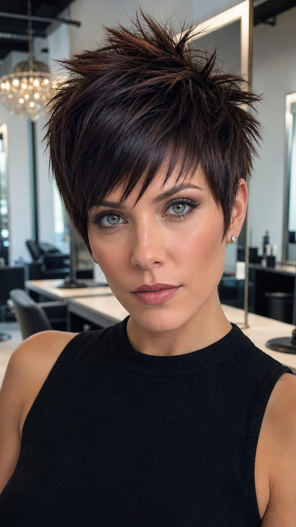 43 Stunning Pixie Haircuts for Fall 2026 That Redefine Short Hair Dark Chocolate Espresso Hair