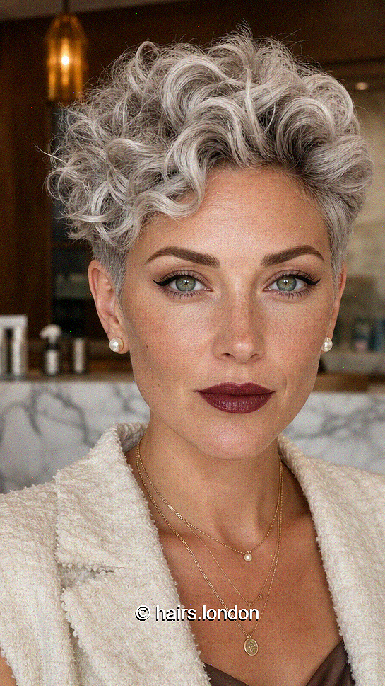 44 Modern Asymmetrical Pixie Cuts Pearl Champagne Silver Hair