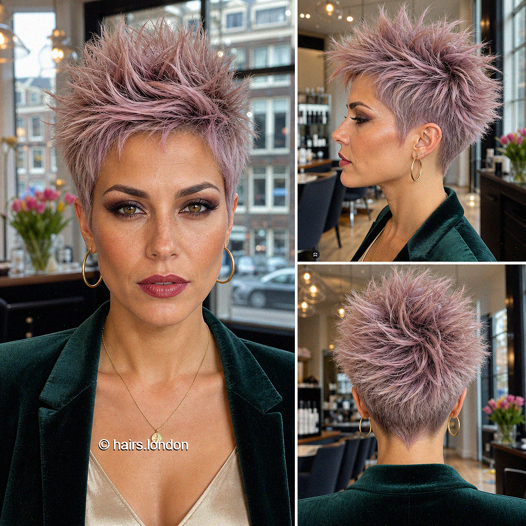 46 Pixie Hair Color Ideas For A Fresh Look Dusty Rose Mauve Hair