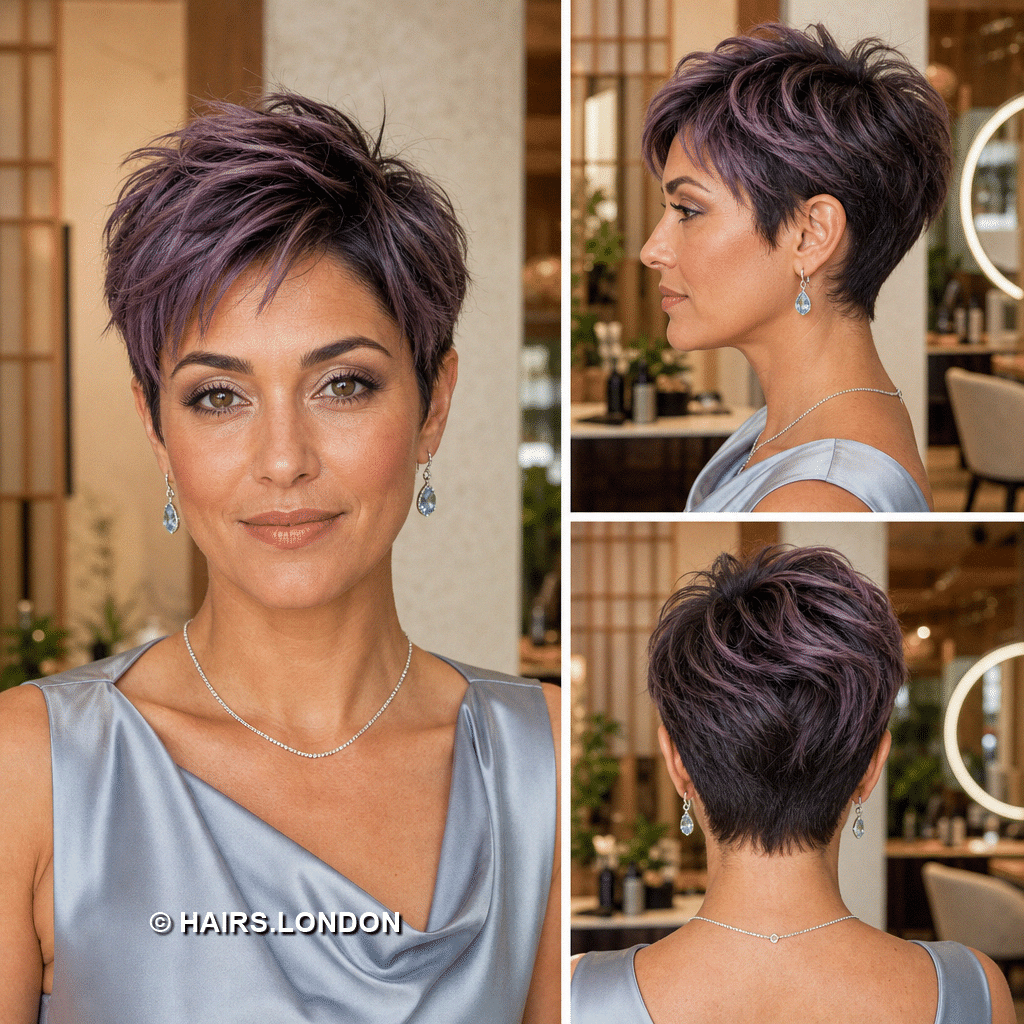 Smoky Amethyst Brunette Hair