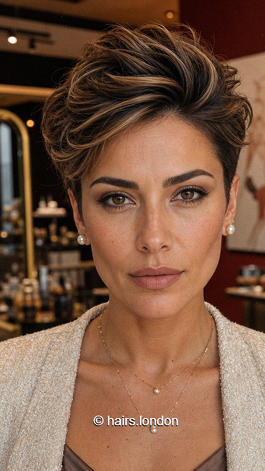 47 Stunning Pixie Haircuts for Fall 2026 That Redefine Short Hair Caramel Espresso Brown Hair