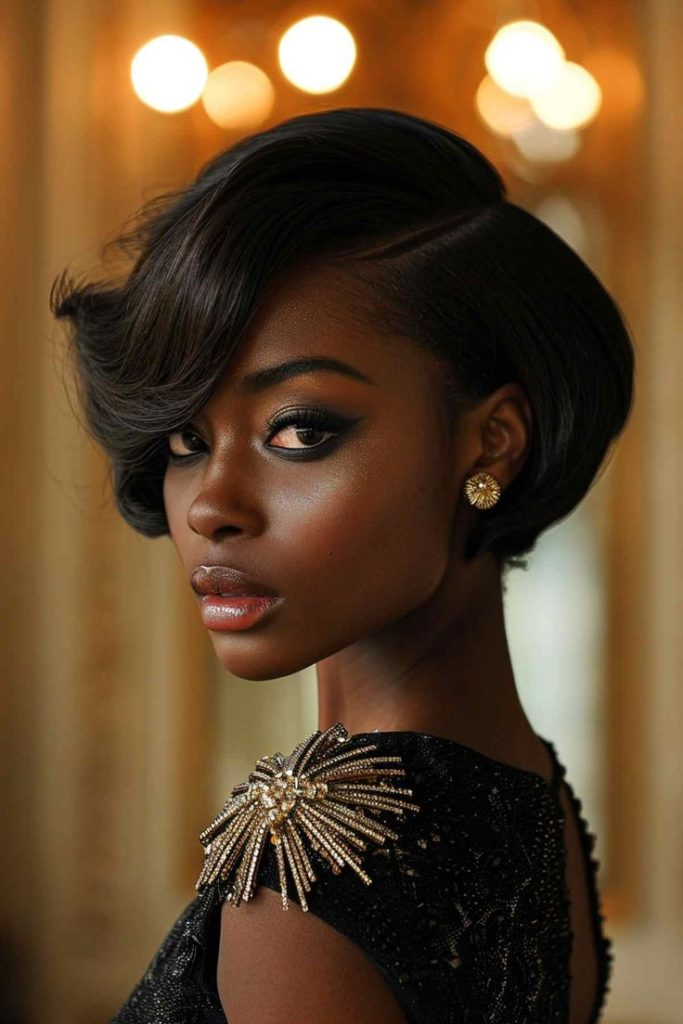 7. Retro Side-Swept Pixie